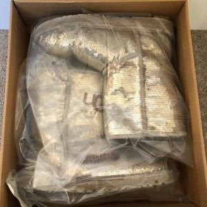 UGG Australia classic short silver sequin boots!